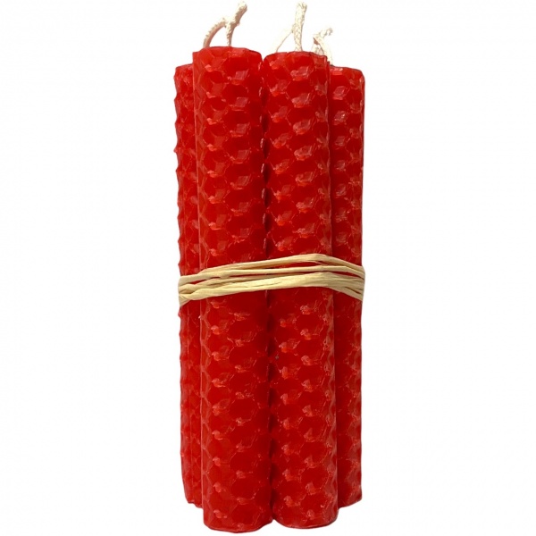 Red - Beeswax Spell Candles